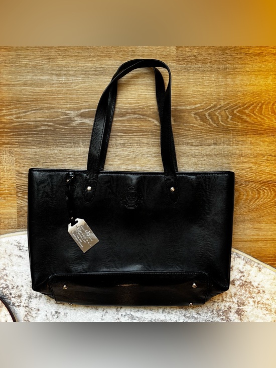 Ralph Lauren Handbags - Ralph Lauren Black Leather Tote with Stud Accents